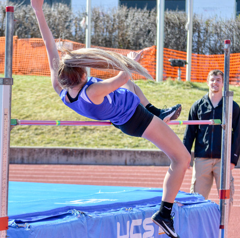 Alexa Johnson High jumps